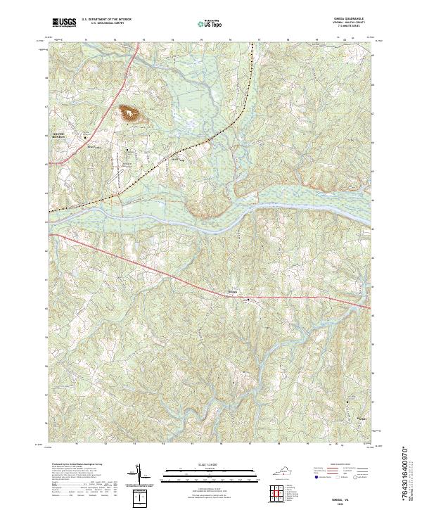 USGS Topographic Map – Omega
