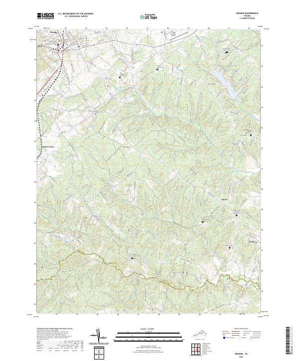 USGS Topographic Map – Orange