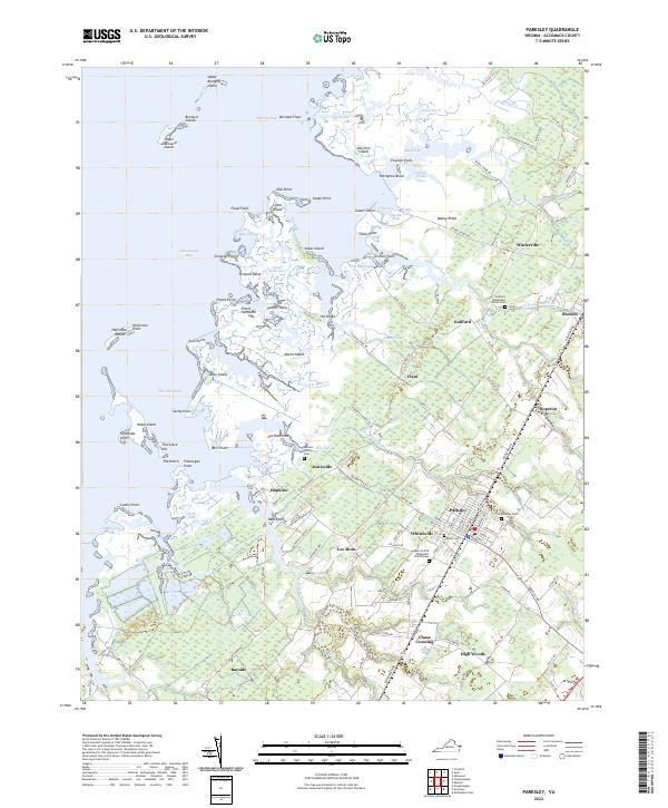 USGS Topographic Map – Parksley