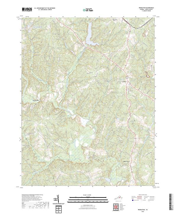 USGS Topographic Map – Pendleton