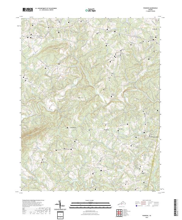 USGS Topographic Map – Penhook