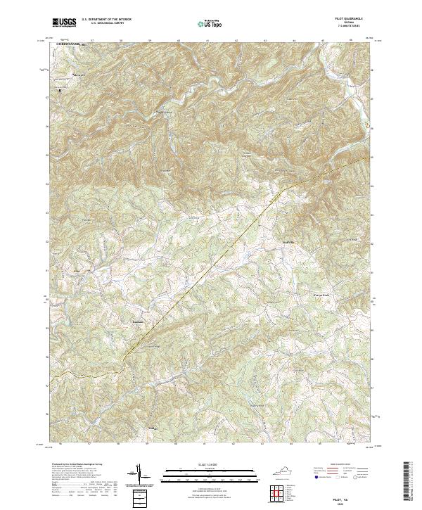 USGS Topographic Map – Pilot
