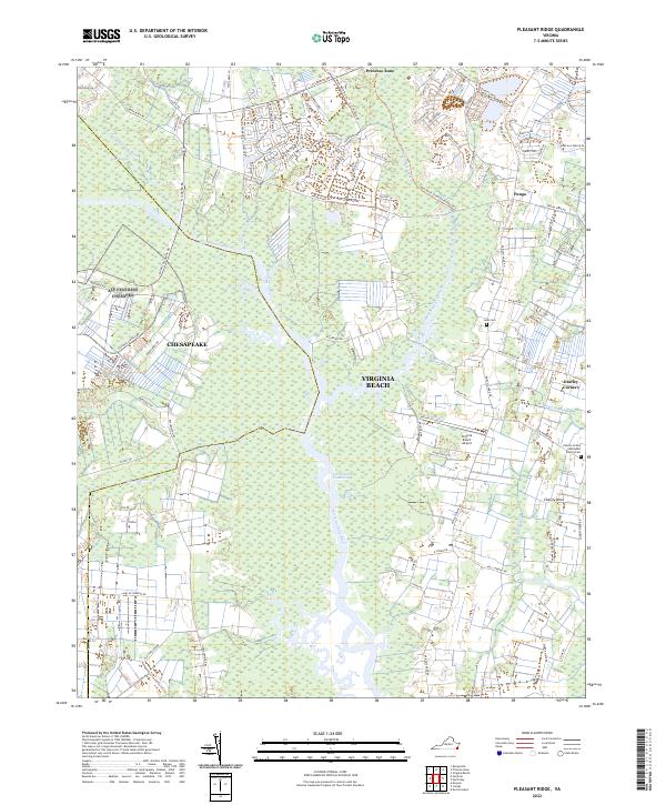 USGS Topographic Map – Pleasant Ridge