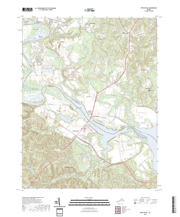 USGS Topographic Map – Port Royal