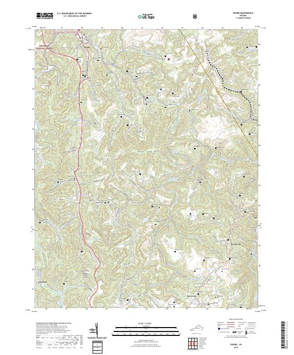 USGS Topographic Map – Pound