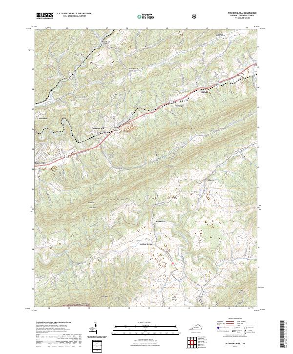 USGS Topographic Map – Pounding Mill