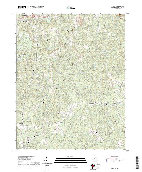 USGS Topographic Map – Powellton