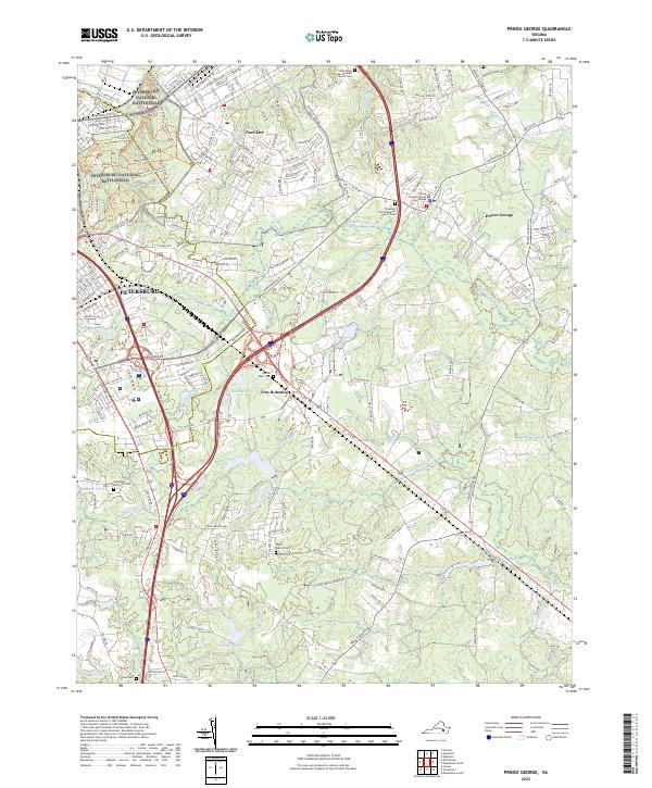 USGS Topographic Map – Prince George
