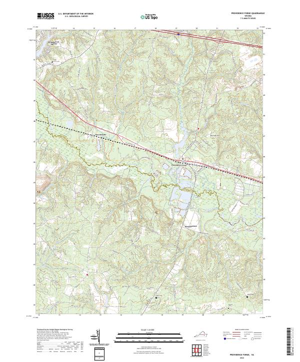 USGS Topographic Map – Providence Forge