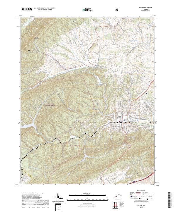 USGS Topographic Map – Pulaski