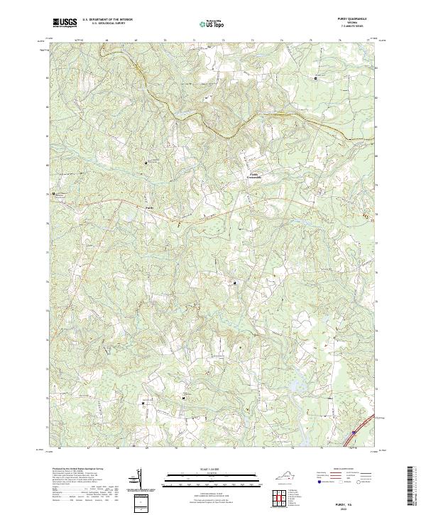 USGS Topographic Map – Purdy