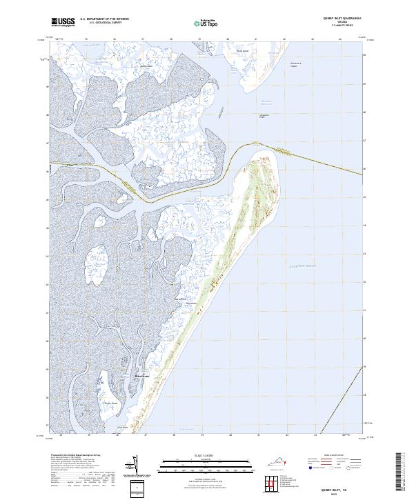 USGS Topographic Map – Quinby Inlet