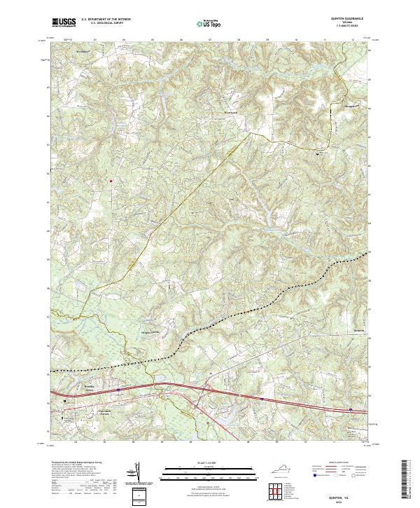 USGS Topographic Map – Quinton