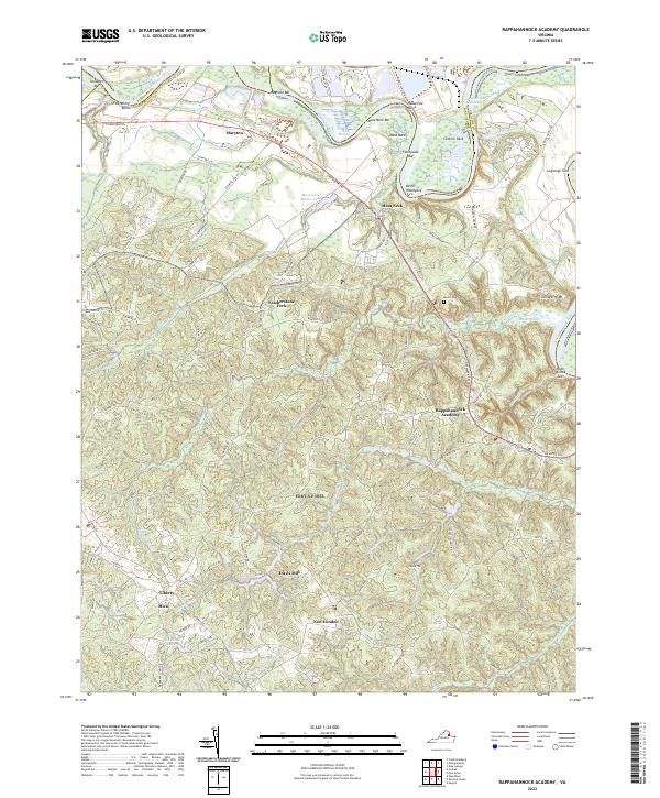 USGS Topographic Map – Rappahannock Academy
