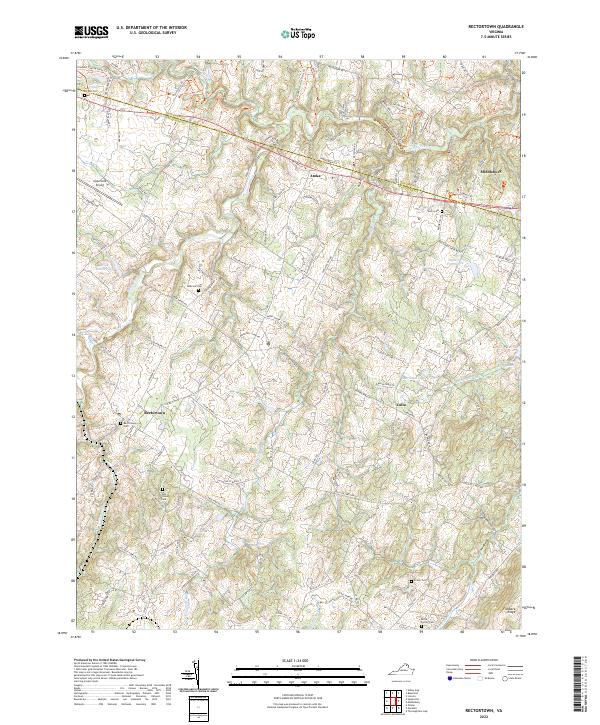 USGS Topographic Map – Rectortown