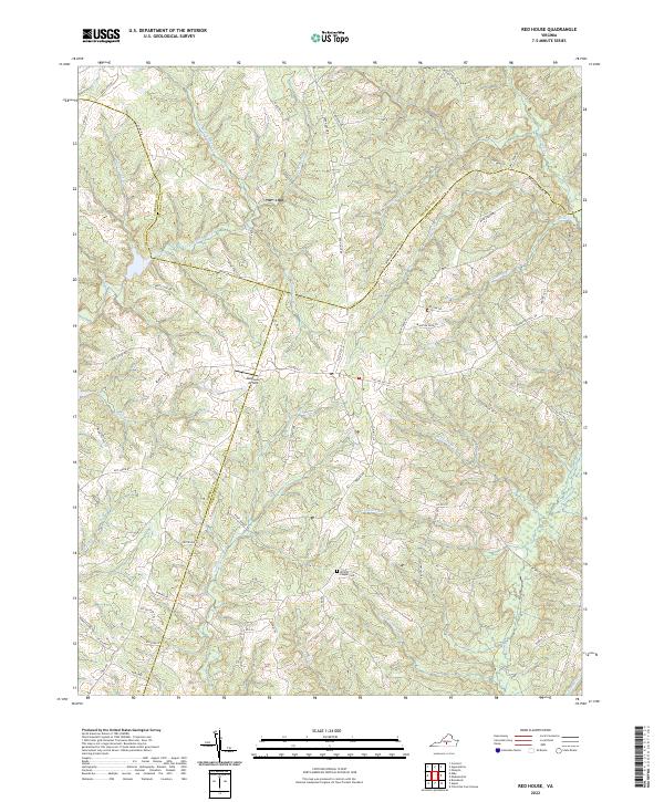 USGS Topographic Map – Red House