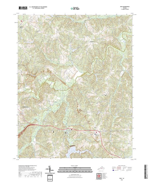 USGS Topographic Map – Rice