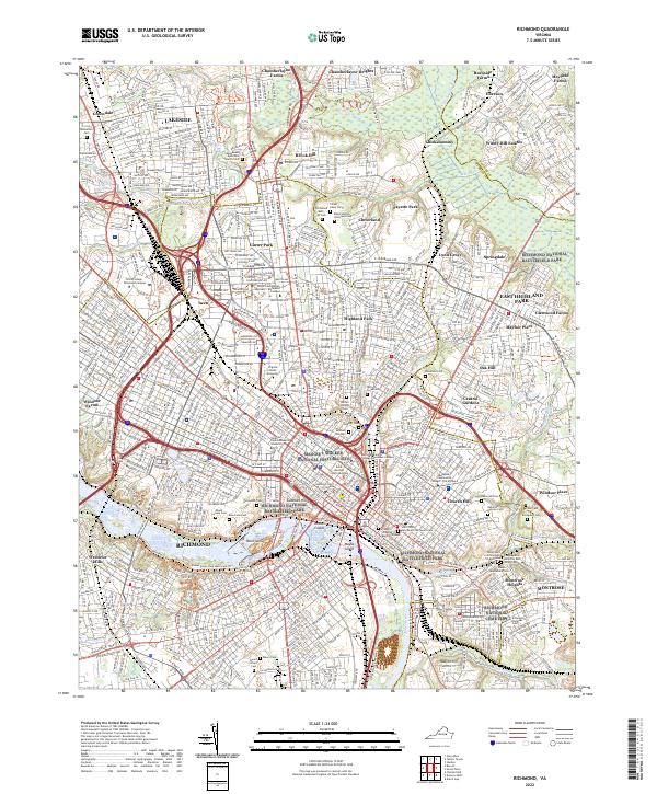 USGS Topographic Map – Richmond