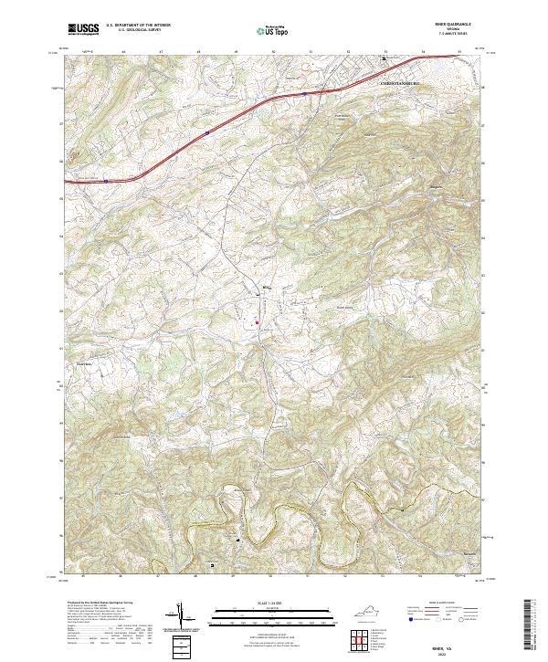 USGS Topographic Map – Riner