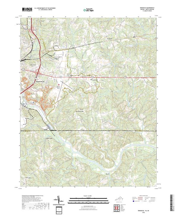 USGS Topographic Map – Ringgold