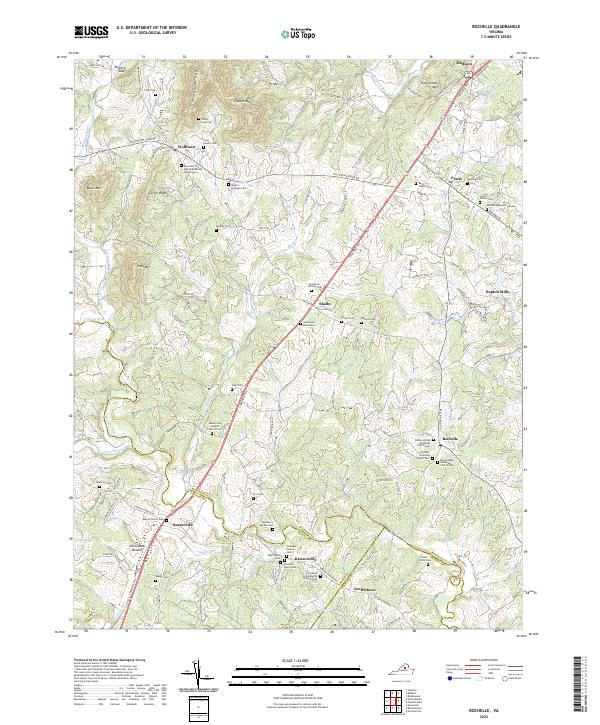USGS Topographic Map – Rochelle