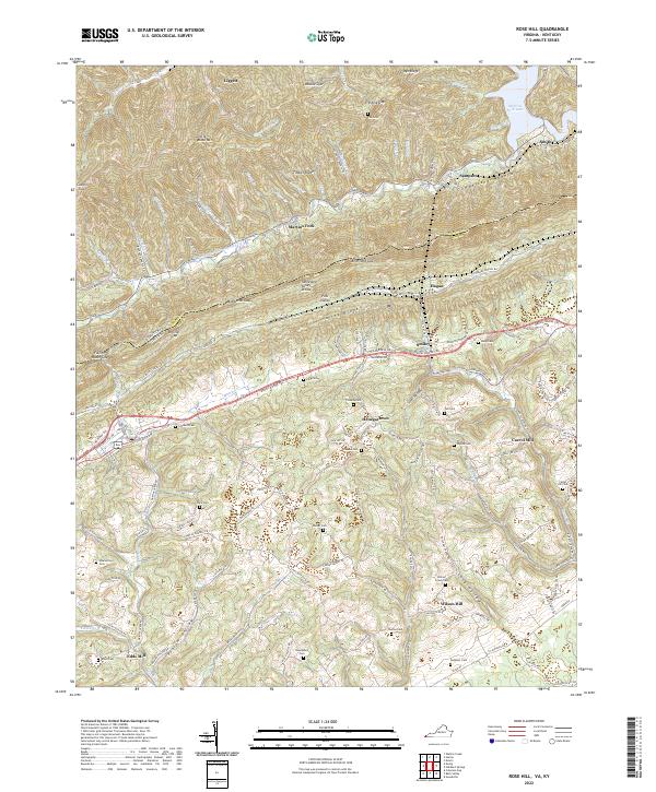 USGS Topographic Map – Rose Hill