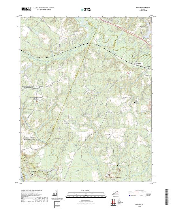 USGS Topographic Map – Roxbury