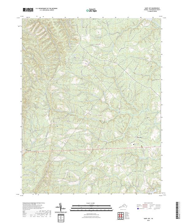 USGS Topographic Map – Saint Joy