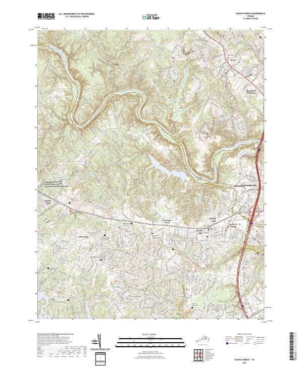 USGS Topographic Map – Salem Church