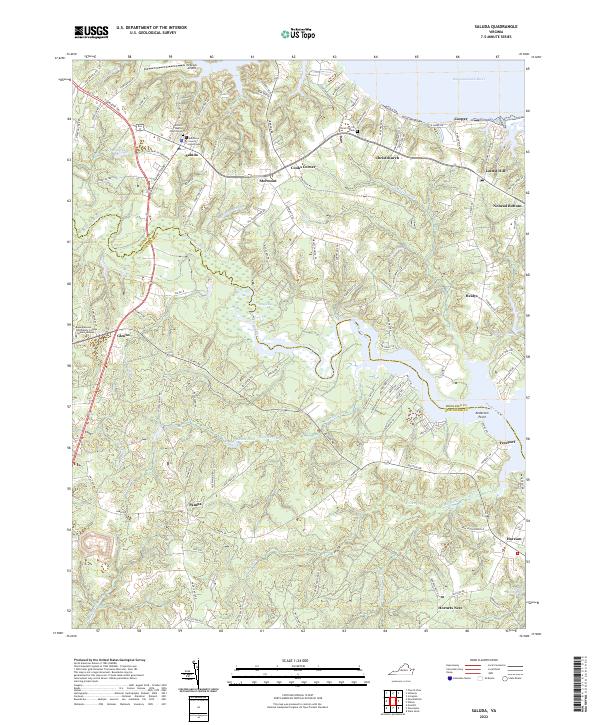 USGS Topographic Map – Saluda