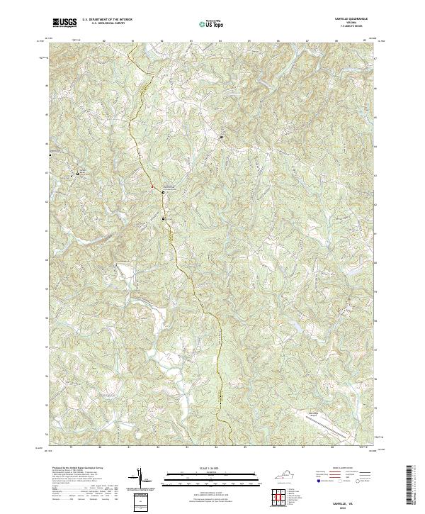 USGS Topographic Map – Sanville