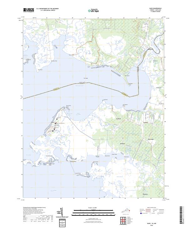 USGS Topographic Map – Saxis