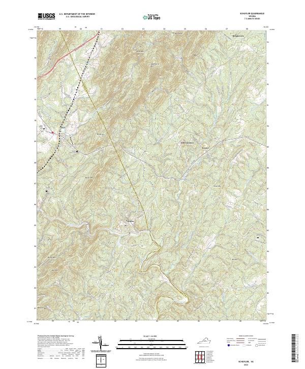 USGS Topographic Map – Schuyler