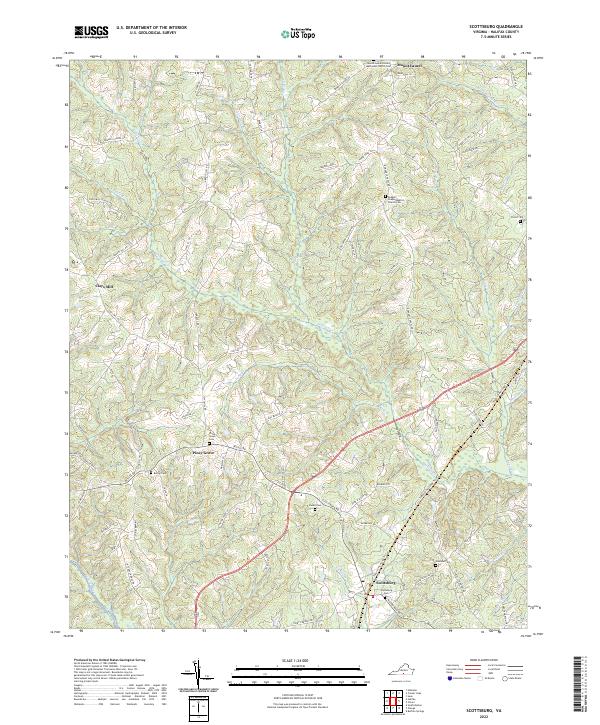 USGS Topographic Map – Scottsburg