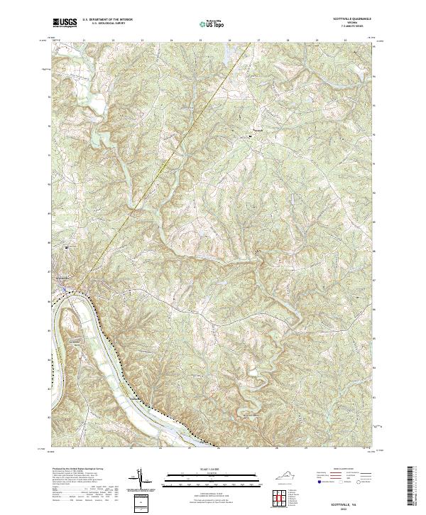 USGS Topographic Map – Scottsville