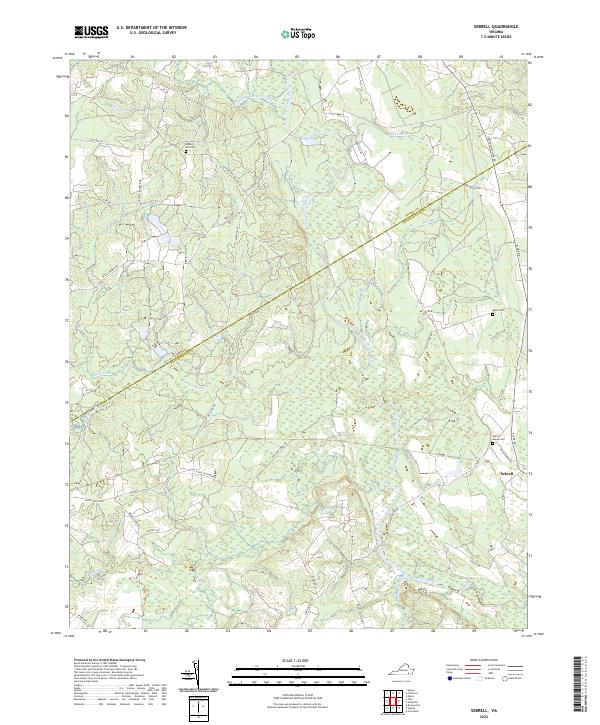 USGS Topographic Map – Sebrell