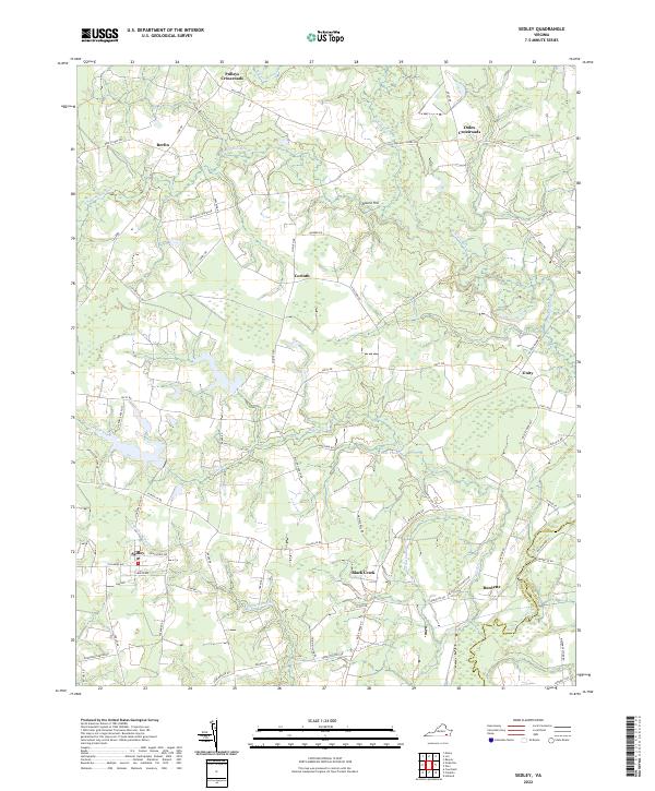 USGS Topographic Map – Sedley