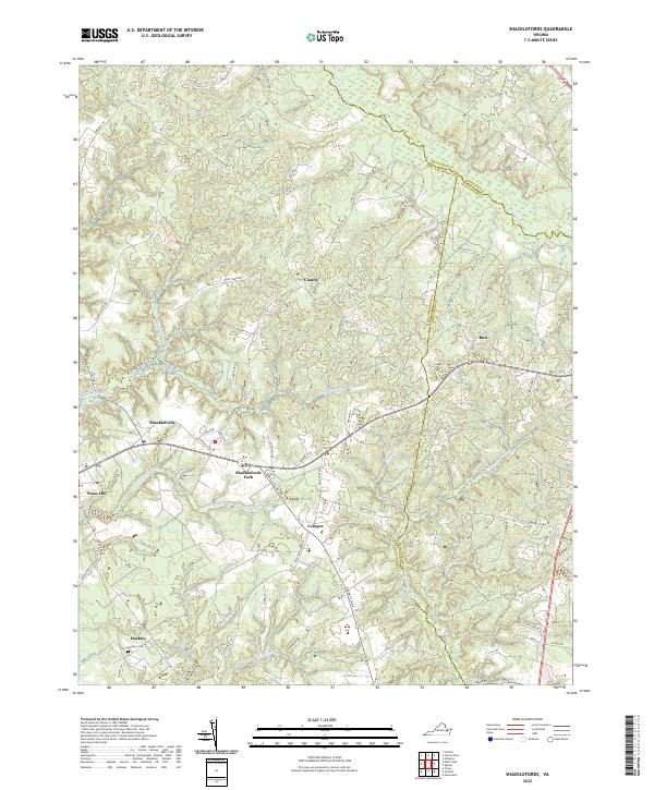 USGS Topographic Map – Shacklefords