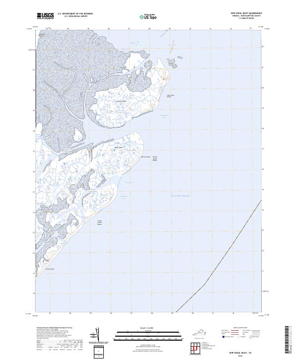 USGS Topographic Map – Ship Shoal Inlet