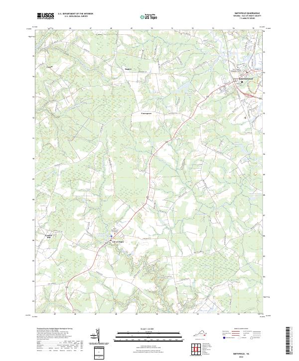 USGS Topographic Map – Smithfield