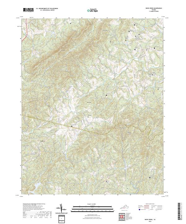 USGS Topographic Map – Snow Creek