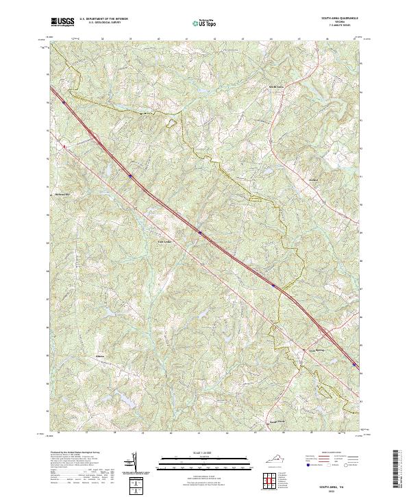 USGS Topographic Map – South Anna