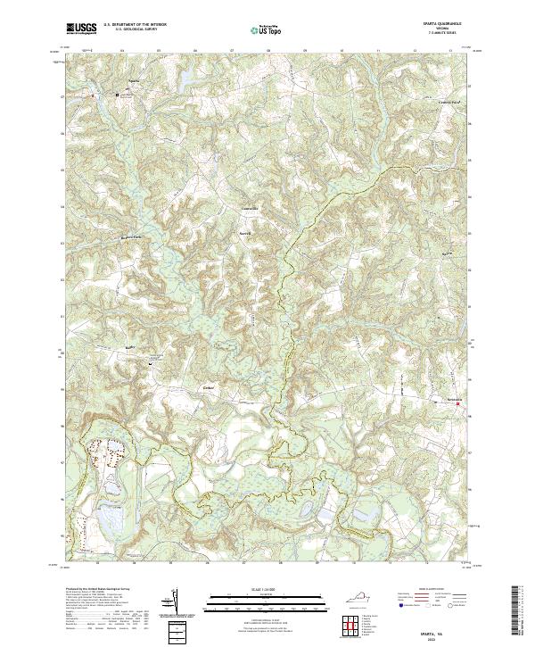 USGS Topographic Map – Sparta
