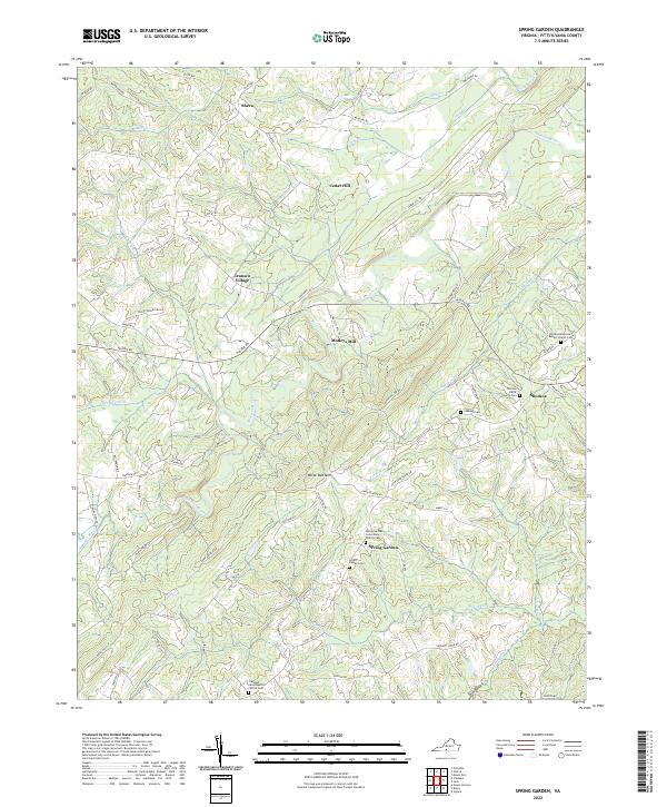 USGS Topographic Map – Spring Garden