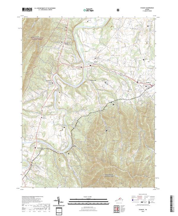 USGS Topographic Map – Stanley