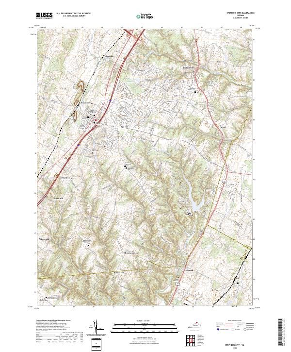 USGS Topographic Map – Stephens City