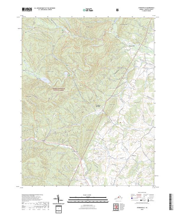 USGS Topographic Map – Stokesville