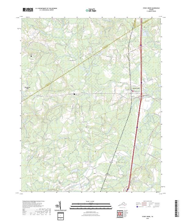 USGS Topographic Map – Stony Creek