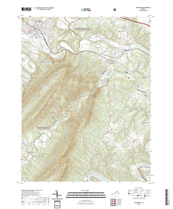 USGS Topographic Map – Strasburg
