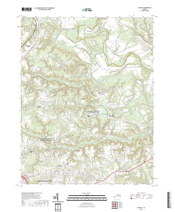 USGS Topographic Map – Studley